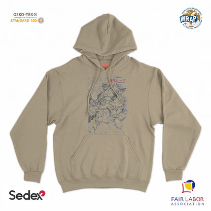 felpa_cappuccio cappuccio unisex- robottone acciaio