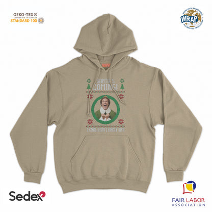 felpa_cappuccio cappuccio unisex- santa s coming