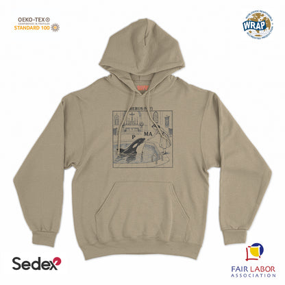 felpa cappuccio unisex- rebus maleducato