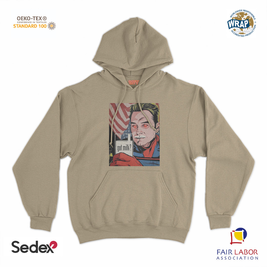 felpa_cappuccio cappuccio unisex- go milk eroe
