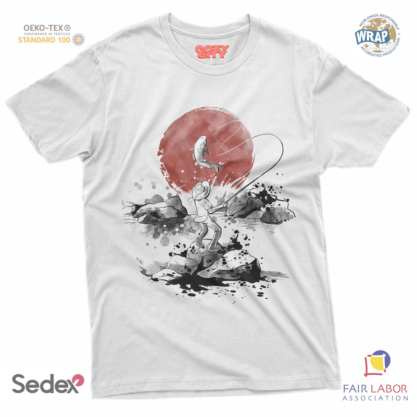 maglietta t-shirt- pescatore manga