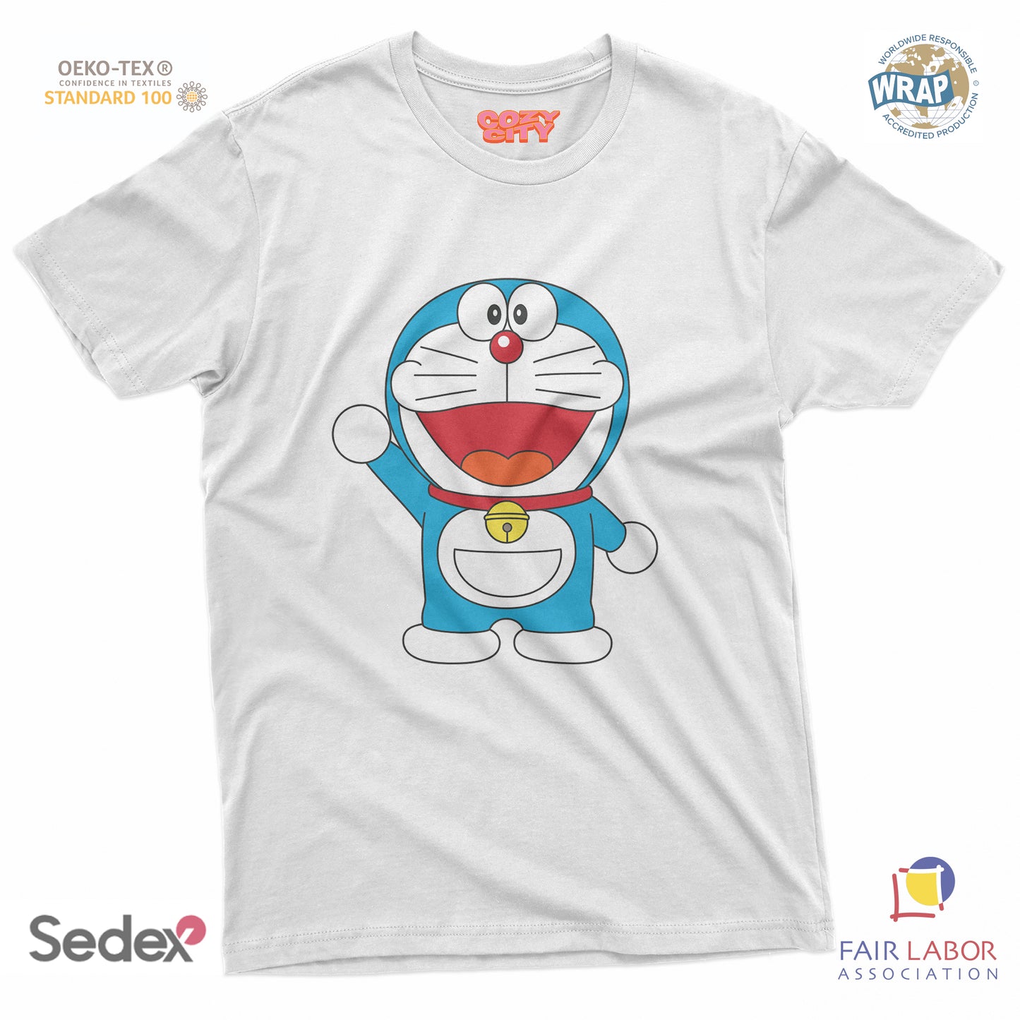 maglietta t-shirt- gatto spaziale manga