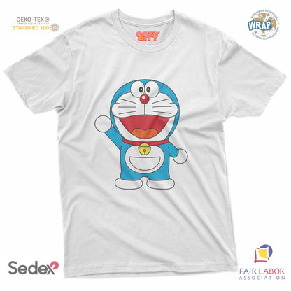 maglietta t-shirt- gatto spaziale manga