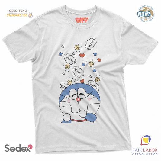 maglietta t-shirt- gatto spaziale manga pensiero