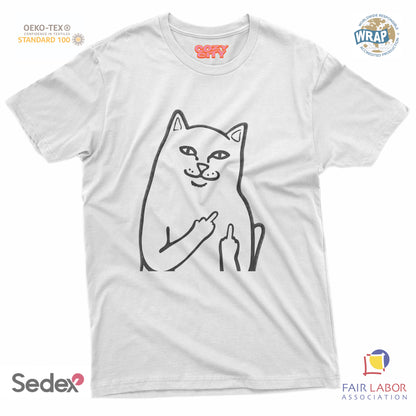 maglietta t-shirt- gatto fuck