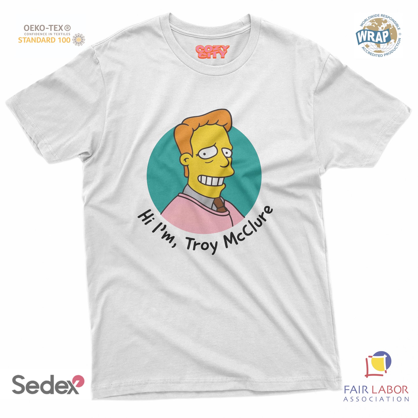 maglietta t-shirt- Hi I m Troy