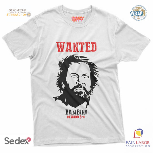 maglietta t-shirt-bambimo wanted