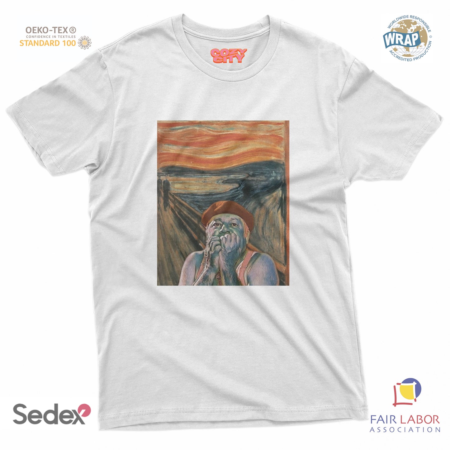 maglietta t-shirt- l urlo di ugo