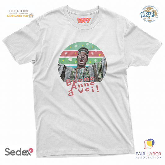 maglietta t-shirt- buono anno a voi una poltrona per due