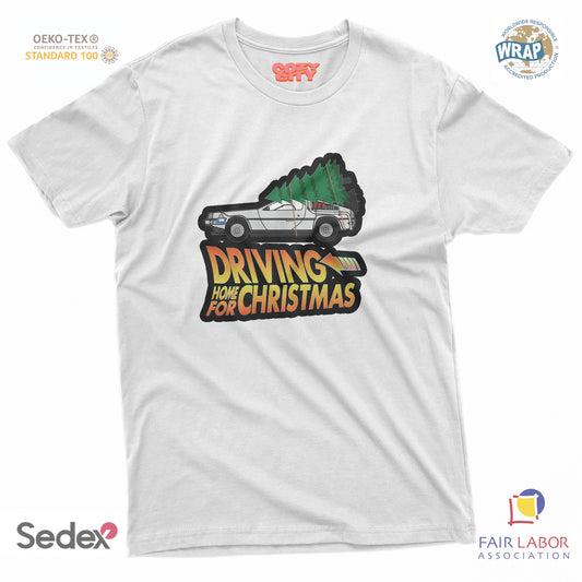 maglietta t-shirt- driving home for christmas natale