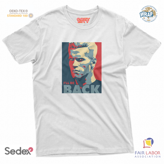 maglietta t-shirt- sono tornato arnold