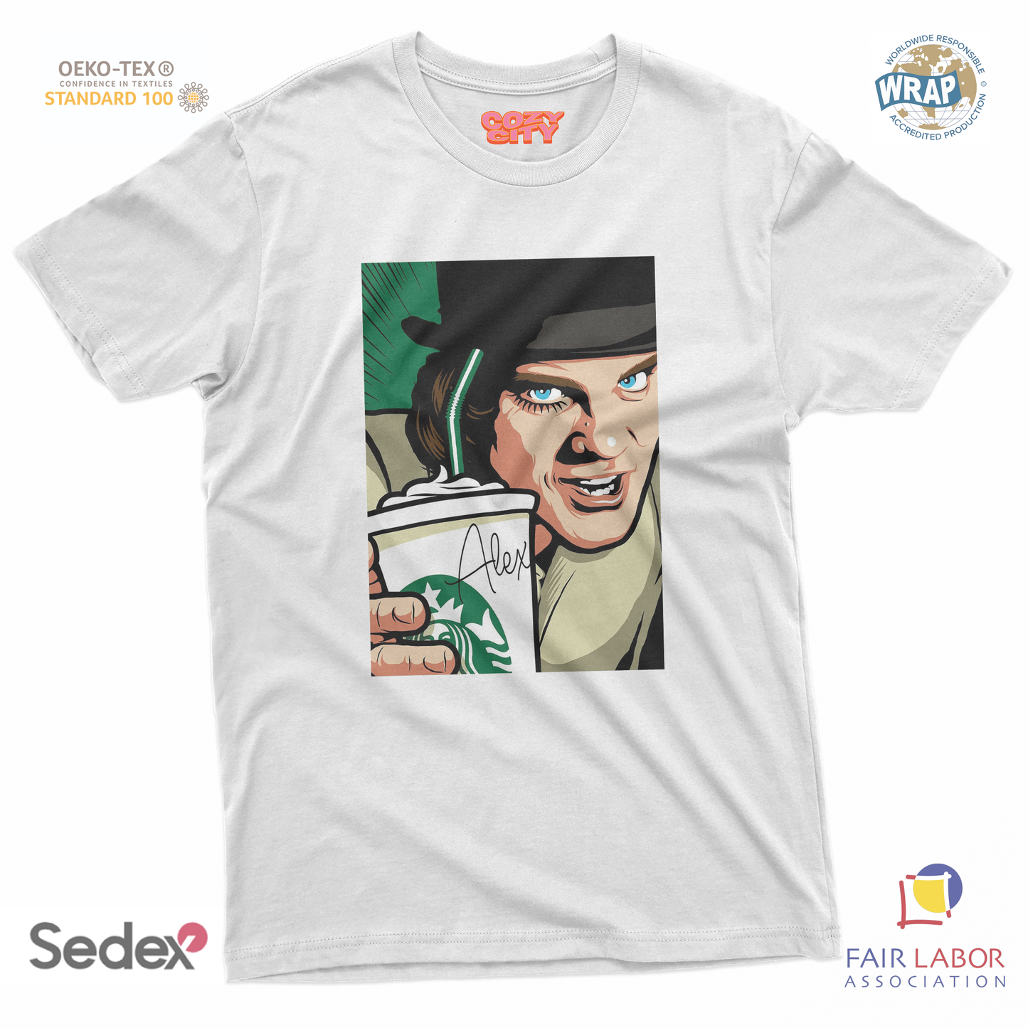 maglietta t-shirt- arancia star