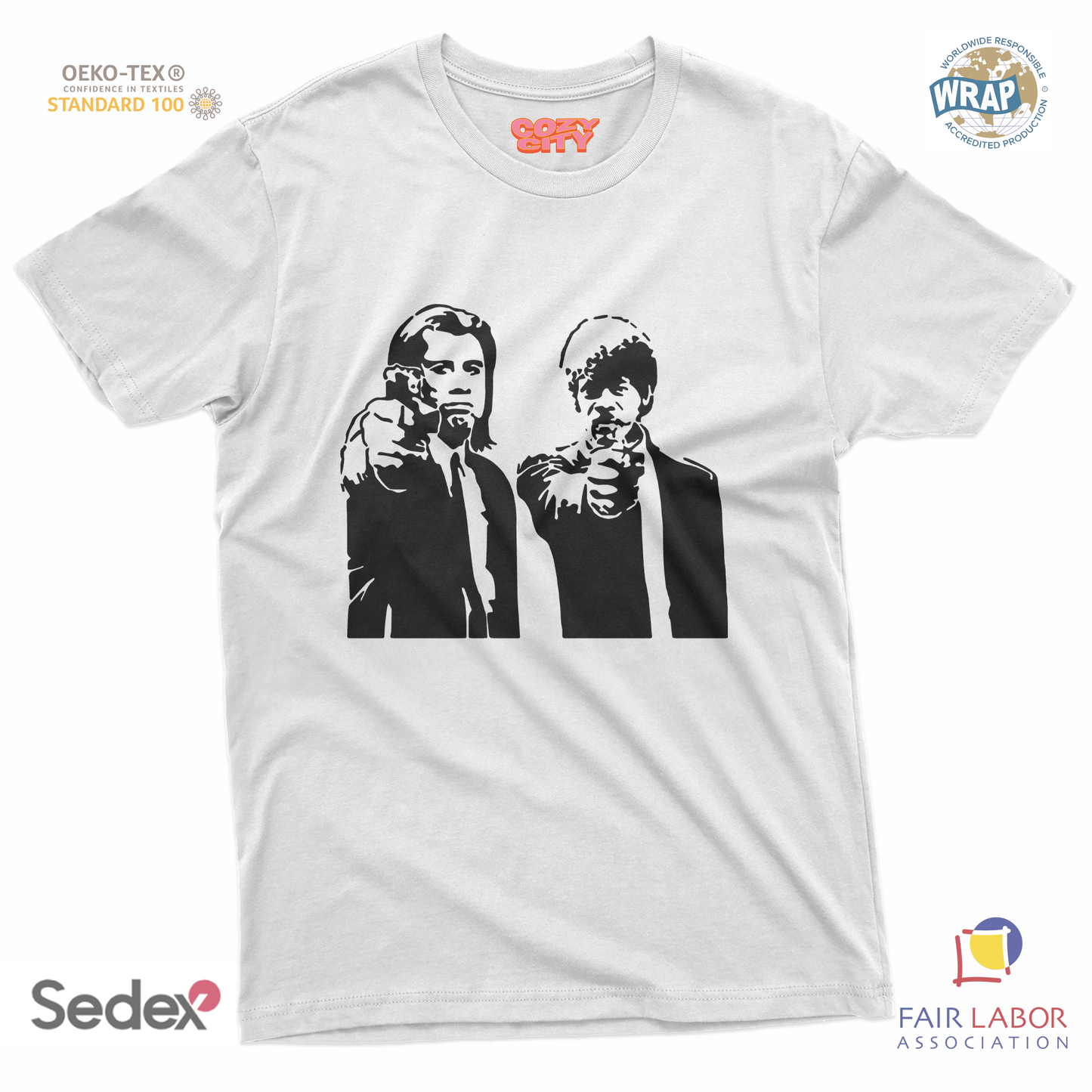 maglietta t-shirt- pulp fiction sagoma