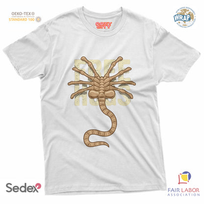 maglietta t-shirt- alien free hugs