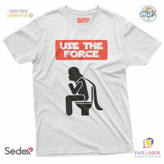 maglietta t-shirt- use the force cagando