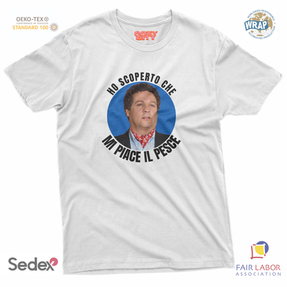 maglietta t-shirt- ho capito che mi piace il pesce