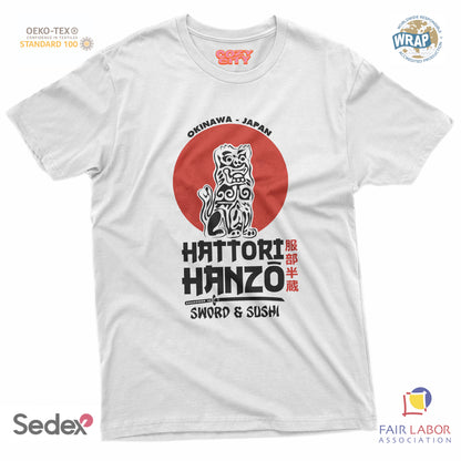 maglietta t-shirt- hanzo sword & sushi