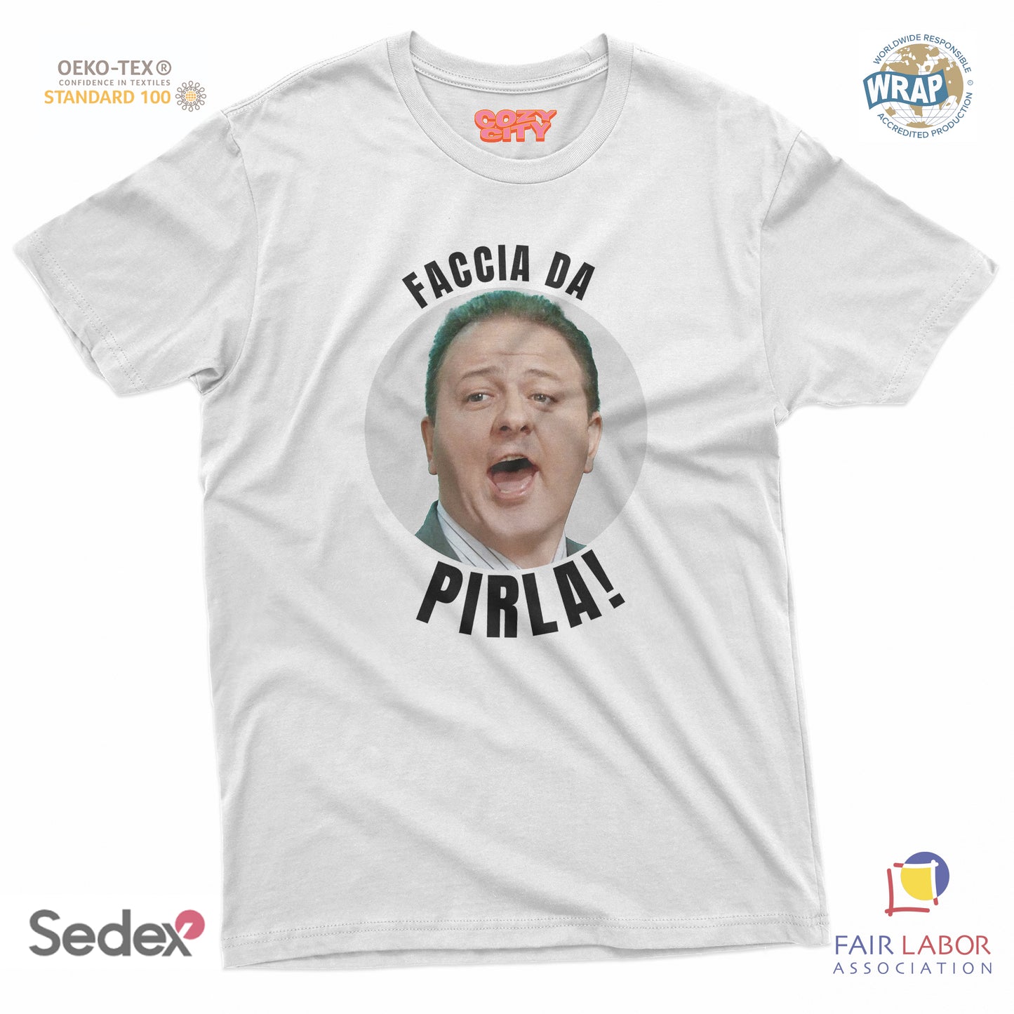 maglietta t-shirt- faccia da pirla