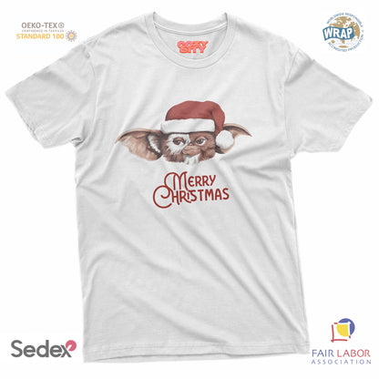 maglietta t-shirt- merry christmas mostro