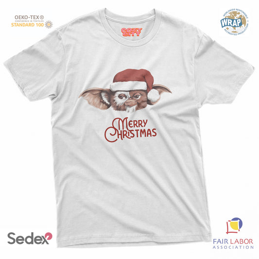 maglietta t-shirt- merry christmas mostro