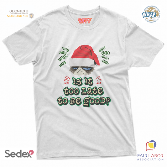 maglietta t-shirt- is it too late to be good