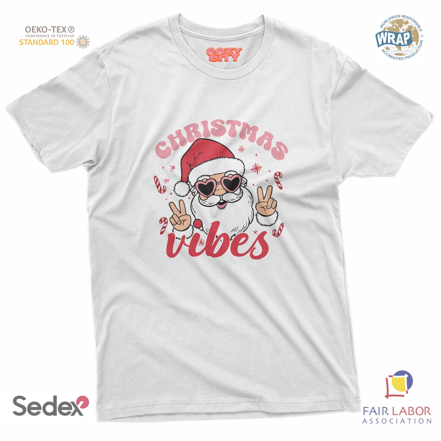 maglietta t-shirt- xmas vibes