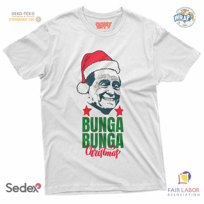 maglietta t-shirt- bunga bunga silvio christmas