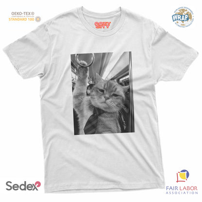 maglietta t-shirt- gatto a lavoro lunedì