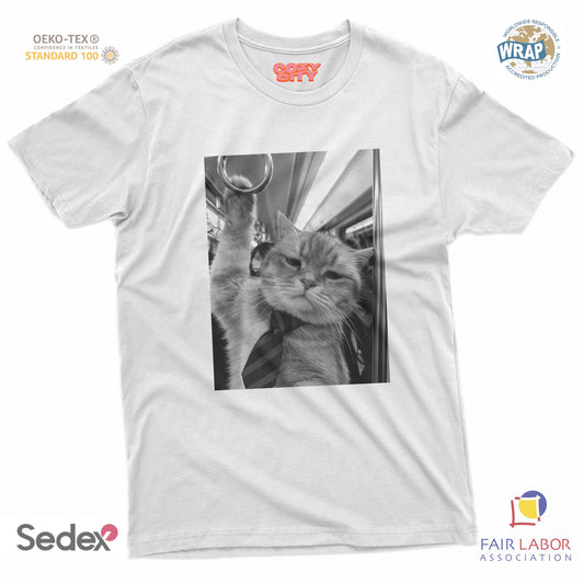 maglietta t-shirt- gatto a lavoro lunedì