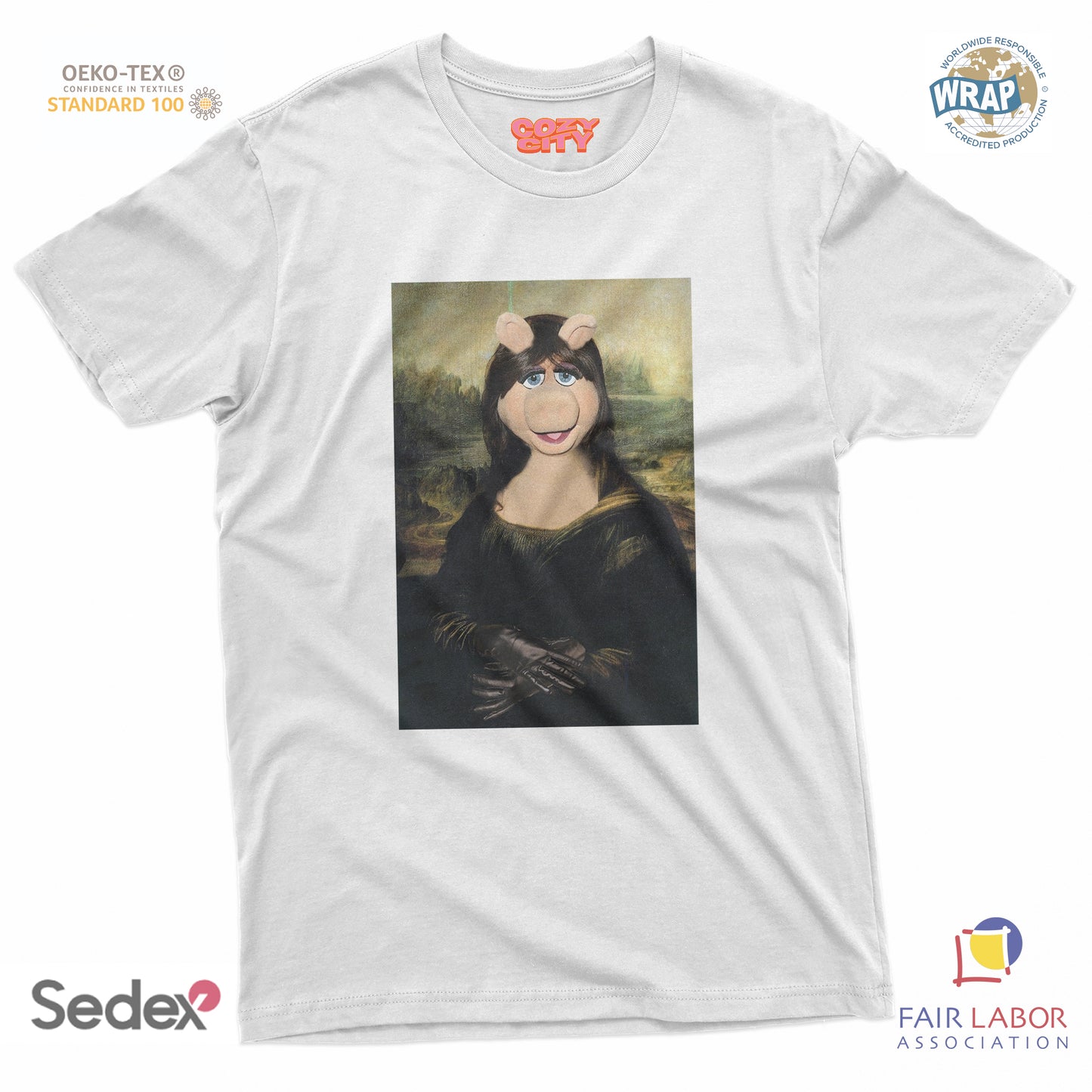 maglietta t-shirt- monnalisa pig