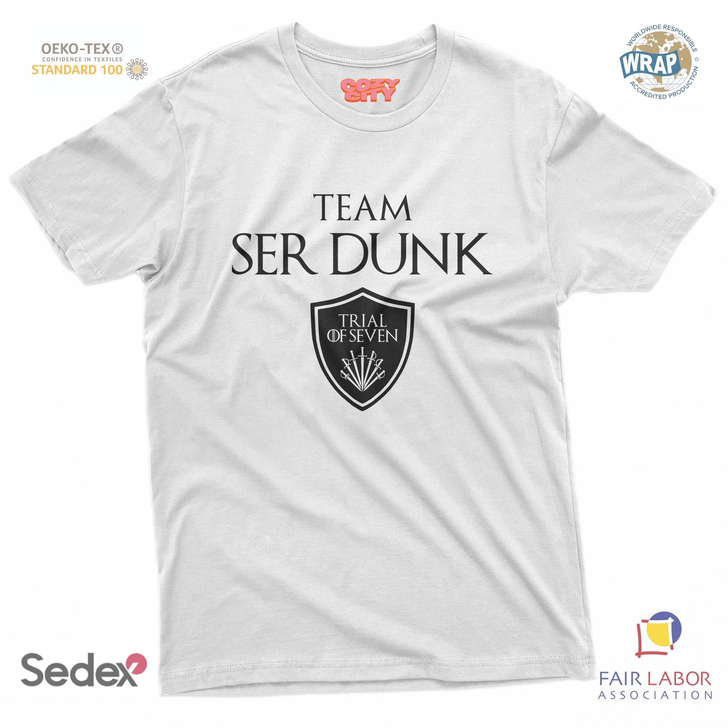 maglietta t-shirt- team ser dunk il giudizio dei sette trial of seven