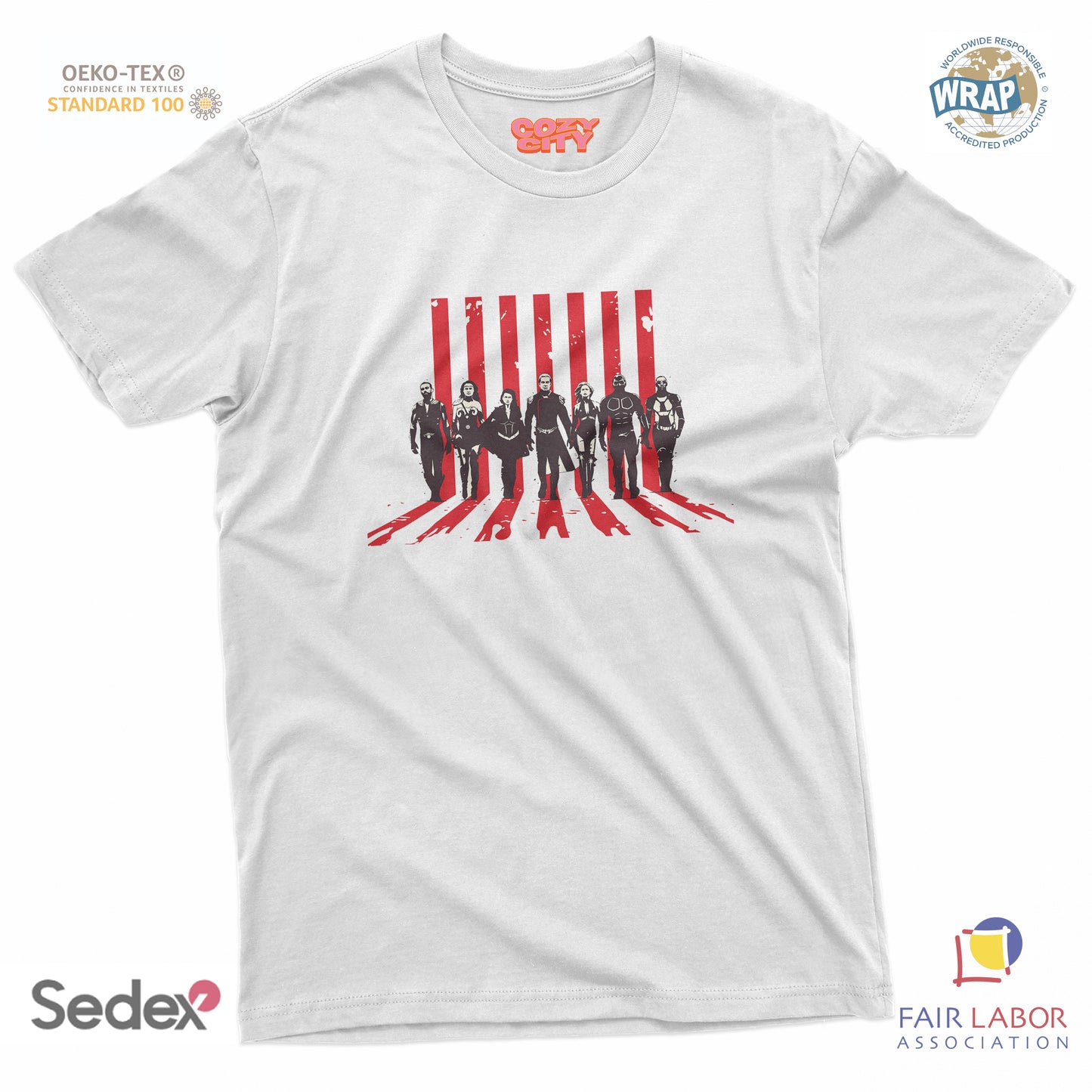 maglietta t-shirt- eroi cattivi