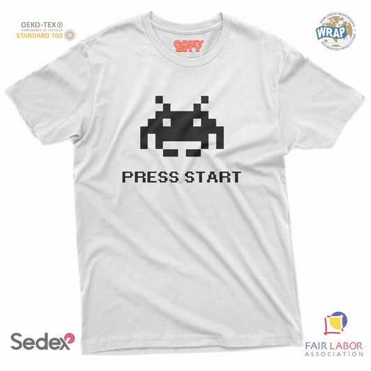 maglietta t-shirt- alien press start