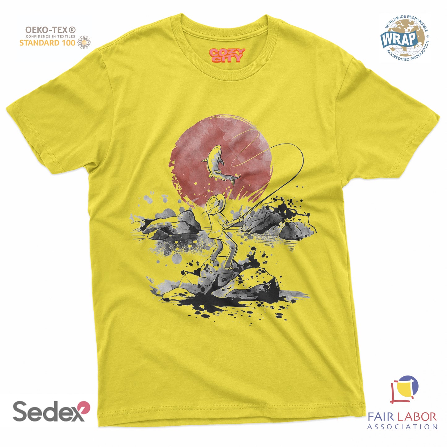 maglietta t-shirt- pescatore manga