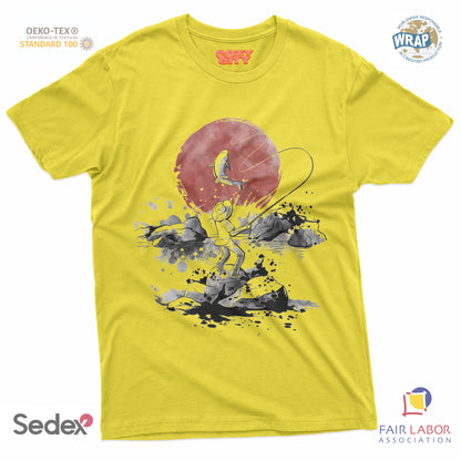 maglietta t-shirt- pescatore manga