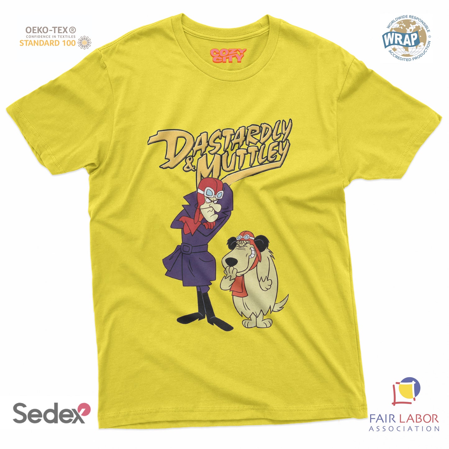 maglietta t-shirt- Muttley e amico