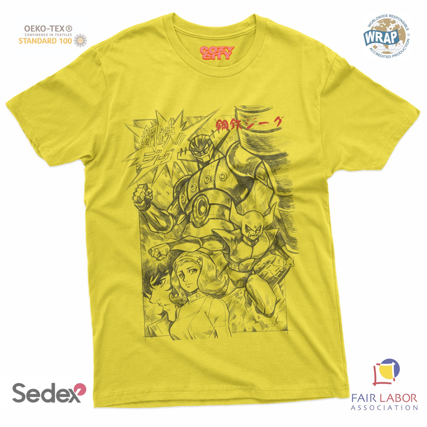 maglietta t-shirt- robottone acciaio