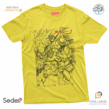 maglietta t-shirt- robottone acciaio
