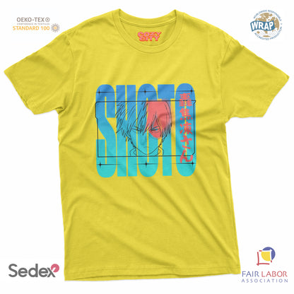 maglietta t-shirt- todoroki shoto