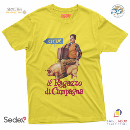 maglietta t-shirt- ragazzo di campagna