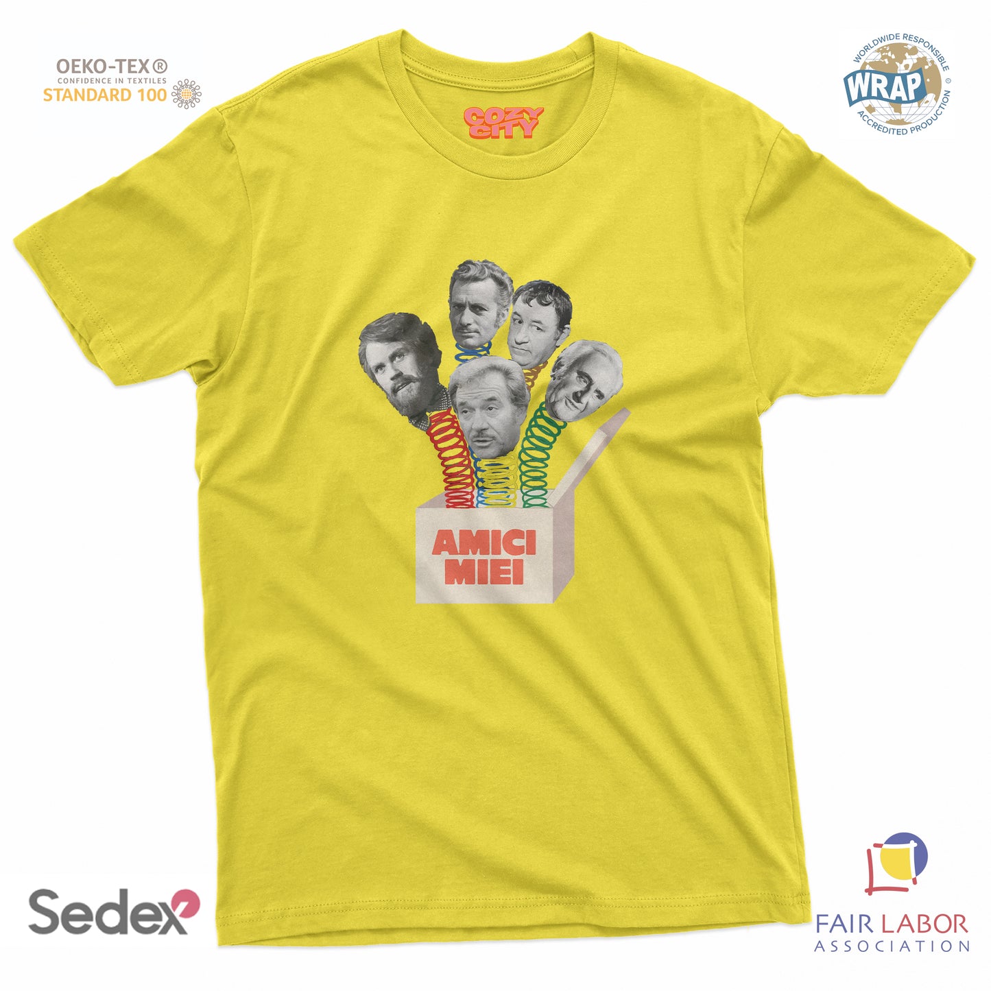 maglietta t-shirt- amici miei scatola