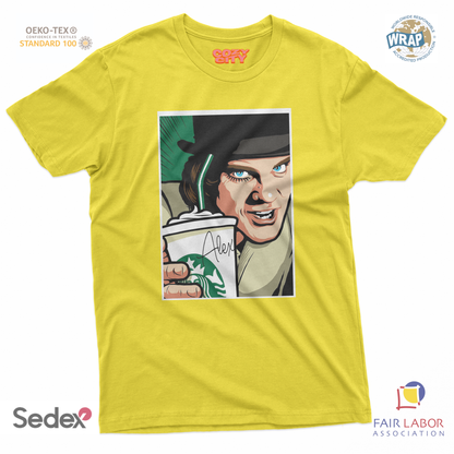 maglietta t-shirt- arancia star