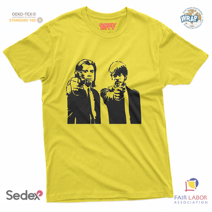 maglietta t-shirt- pulp fiction sagoma