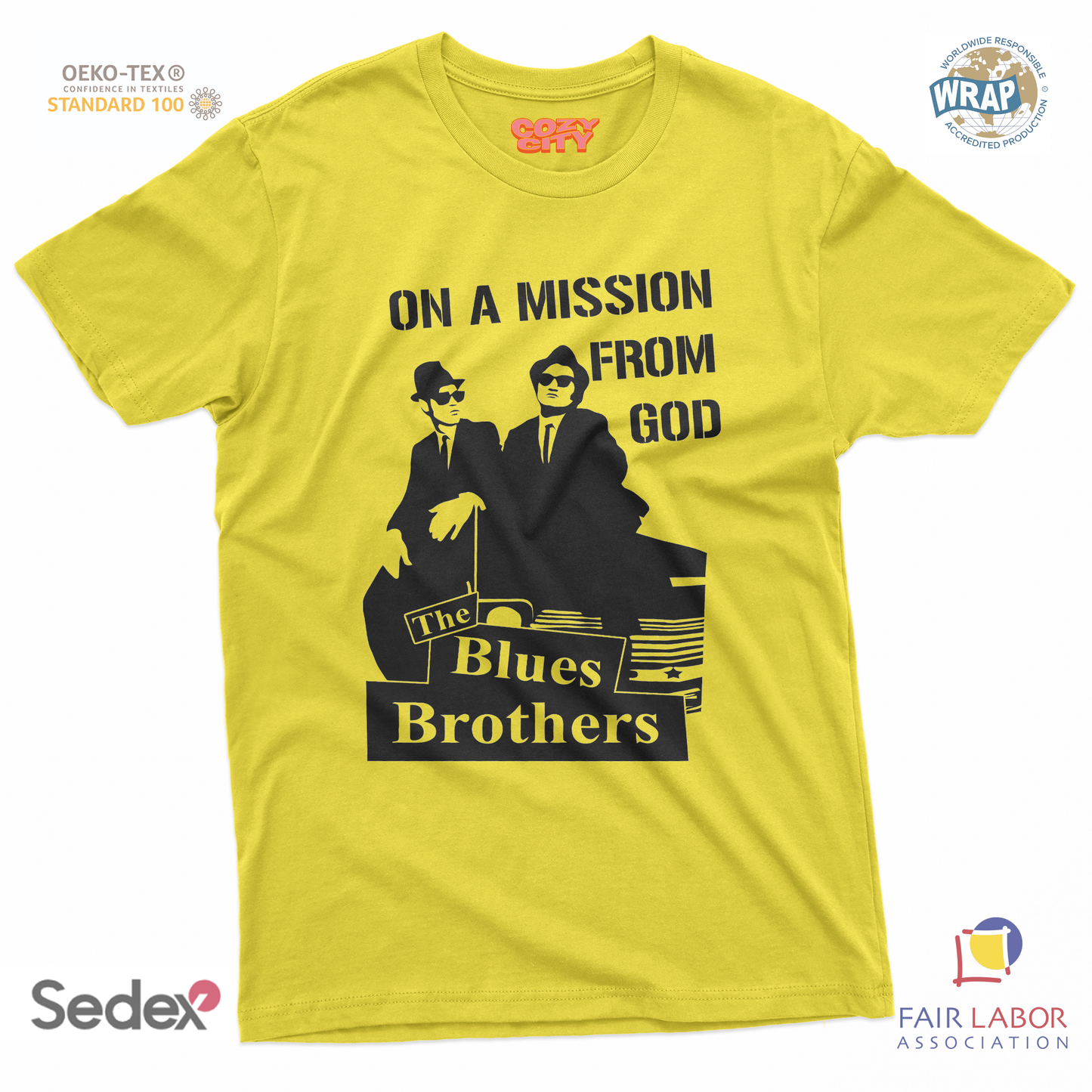 maglietta t-shirt- brothers on a mission from god