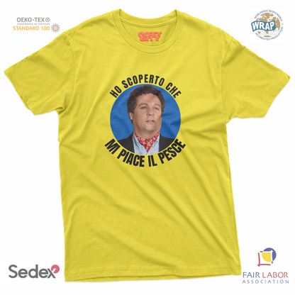 maglietta t-shirt- ho capito che mi piace il pesce