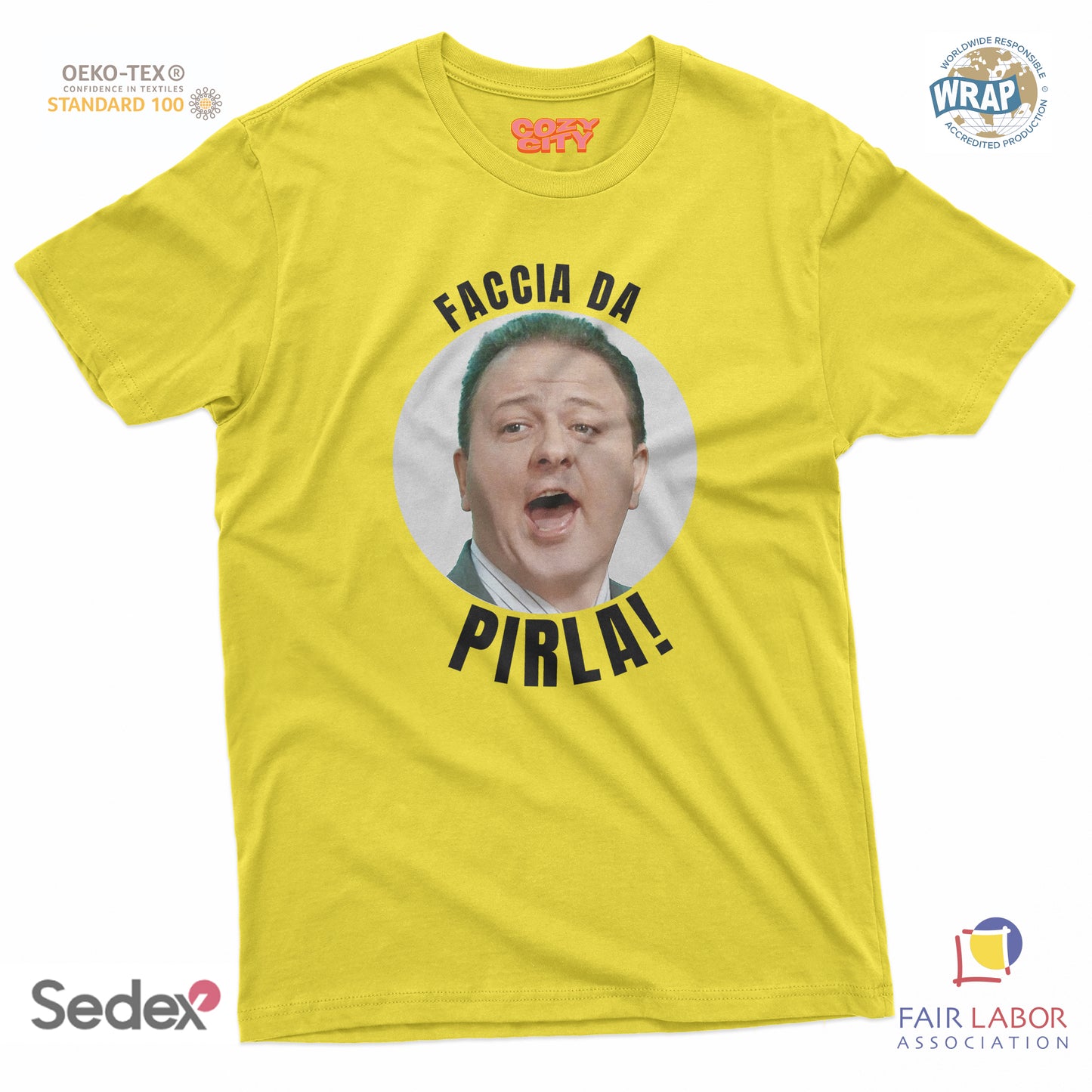 maglietta t-shirt- faccia da pirla