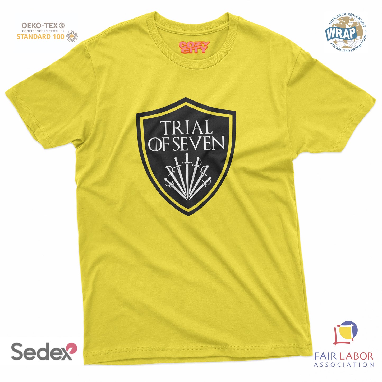 maglietta t-shirt- il giudizio dei sette trial of seven