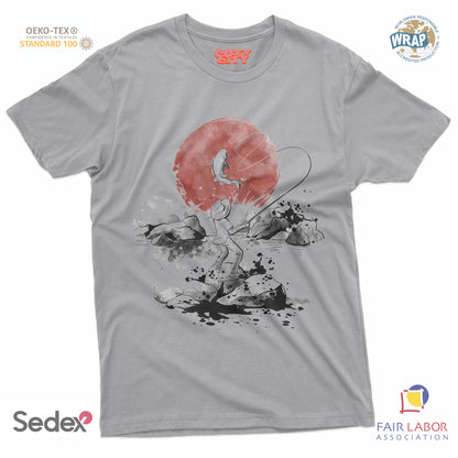 maglietta t-shirt- pescatore manga