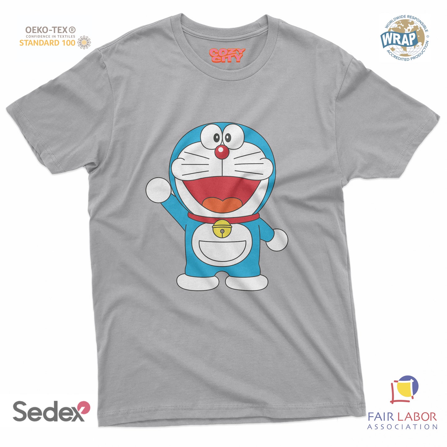 maglietta t-shirt- gatto spaziale manga