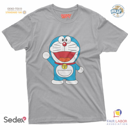 maglietta t-shirt- gatto spaziale manga
